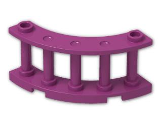 LEGO® Stein: Fence Spindled 4 x 4 x 2 Quarter Round 30056 | Farbe: Bright Reddish Violet