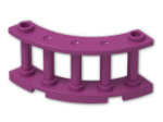 LEGO® Brick: Fence Spindled 4 x 4 x 2 Quarter Round 30056 | Color: Bright Reddish Violet