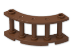 LEGO® Stein: Fence Spindled 4 x 4 x 2 Quarter Round 30056 | Farbe: Reddish Brown
