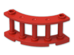 LEGO® Stein: Fence Spindled 4 x 4 x 2 Quarter Round 30056 | Farbe: Bright Red