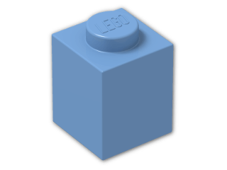 LEGO® Brick: Brick 1 x 1 3005 | Color: Medium Blue