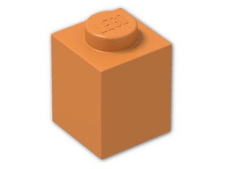 LEGO® Brick: Brick 1 x 1 3005 | Color: Bright Orange