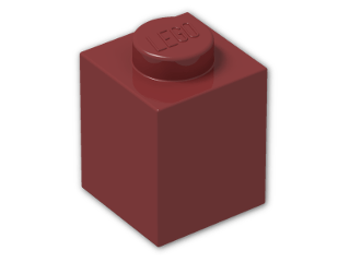 LEGO® Brick: Brick 1 x 1 3005 | Color: New Dark Red