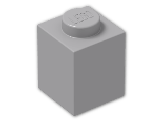 LEGO® Stein: Brick 1 x 1 3005 | Farbe: Medium Stone Grey