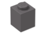 LEGO® Brick: Brick 1 x 1 3005 | Color: Dark Stone Grey