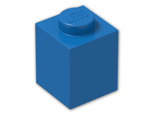 LEGO® Brick: Brick 1 x 1 3005 | Color: Bright Blue