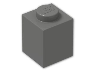 LEGO® Stein: Brick 1 x 1 3005 | Farbe: Dark Grey