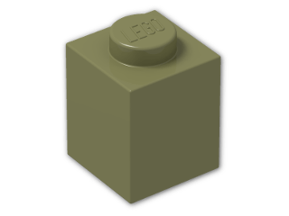 LEGO® Brick: Brick 1 x 1 3005 | Color: Olive Green