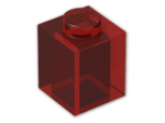 LEGO® Brick: Brick 1 x 1 3005 | Color: Transparent Red