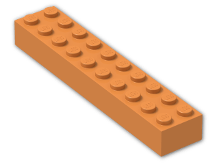 LEGO® Brick: Brick 2 x 10 3006 | Color: Bright Orange