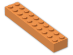 LEGO® Stein: Brick 2 x 10 3006 | Farbe: Bright Orange