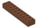 LEGO® Stein: Brick 2 x 10 3006 | Farbe: Reddish Brown