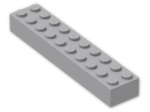 LEGO® Brick: Brick 2 x 10 3006 | Color: Medium Stone Grey