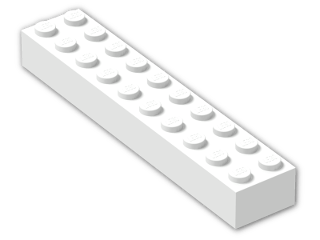 LEGO® Stein: Brick 2 x 10 3006 | Farbe: White