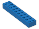 LEGO® Stein: Brick 2 x 10 3006 | Farbe: Bright Blue