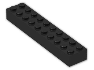LEGO® Brick: Brick 2 x 10 3006 | Color: Black