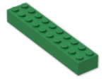LEGO® Stein: Brick 2 x 10 3006 | Farbe: Dark Green