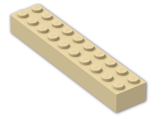 LEGO® Brick: Brick 2 x 10 3006 | Color: Brick Yellow