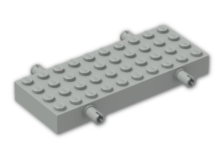LEGO® Brick: Brick 4 x 10 with Wheel Holders 30076 | Color: Grey