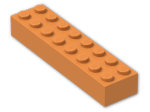LEGO® Brick: Brick 2 x 8 3007 | Color: Bright Orange