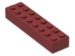 LEGO® Brick: Brick 2 x 8 3007 | Color: New Dark Red