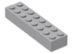 LEGO® Brick: Brick 2 x 8 3007 | Color: Medium Stone Grey