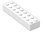 LEGO® Stein: Brick 2 x 8 3007 | Farbe: White