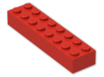 LEGO® Brick: Brick 2 x 8 3007 | Color: Bright Red