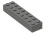 LEGO® Stein: Brick 2 x 8 3007 | Farbe: Dark Grey