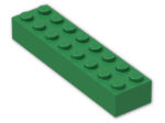 LEGO® Brick: Brick 2 x 8 3007 | Color: Dark Green