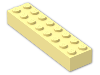 LEGO® Brick: Brick 2 x 8 3007 | Color: Light Yellow
