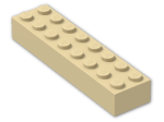 LEGO® Brick: Brick 2 x 8 3007 | Color: Brick Yellow