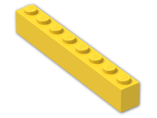 LEGO® Brick: Brick 1 x 8 3008 | Color: Bright Yellow