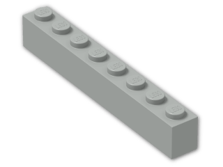 LEGO® Stein: Brick 1 x 8 3008 | Farbe: Grey