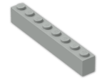 LEGO® Brick: Brick 1 x 8 3008 | Color: Grey