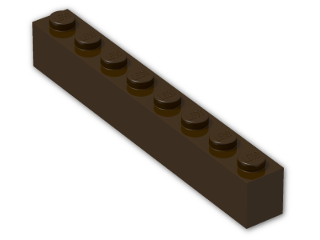 LEGO® Stein: Brick 1 x 8 3008 | Farbe: Dark Brown