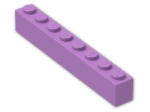 LEGO® Brick: Brick 1 x 8 3008 | Color: Medium Lavender