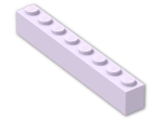 LEGO® Brick: Brick 1 x 8 3008 | Color: Lavender
