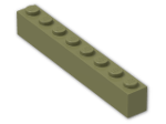 LEGO® Brick: Brick 1 x 8 3008 | Color: Olive Green