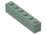 LEGO® Brick: Brick 1 x 6 3009 | Color: Sand Green