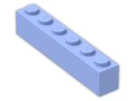 LEGO® Stein: Brick 1 x 6 3009 | Farbe: Medium Royal Blue