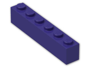LEGO® Brick: Brick 1 x 6 3009 | Color: Medium Lilac