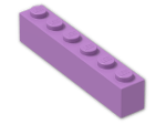 LEGO® Brick: Brick 1 x 6 3009 | Color: Medium Lavender