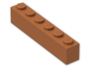 LEGO® Stein: Brick 1 x 6 3009 | Farbe: Dark Orange