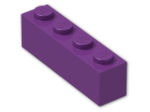 LEGO® Brick: Brick 1 x 4 3010 | Color: Bright Violet