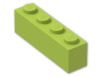 LEGO® Brick: Brick 1 x 4 3010 | Color: Bright Yellowish Green