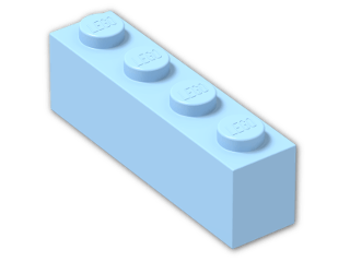 LEGO® Brick: Brick 1 x 4 3010 | Color: Pastel Blue