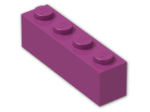 LEGO® Stein: Brick 1 x 4 3010 | Farbe: Bright Reddish Violet