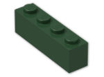 LEGO® Brick: Brick 1 x 4 3010 | Color: Earth Green