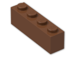 LEGO® Stein: Brick 1 x 4 3010 | Farbe: Reddish Brown